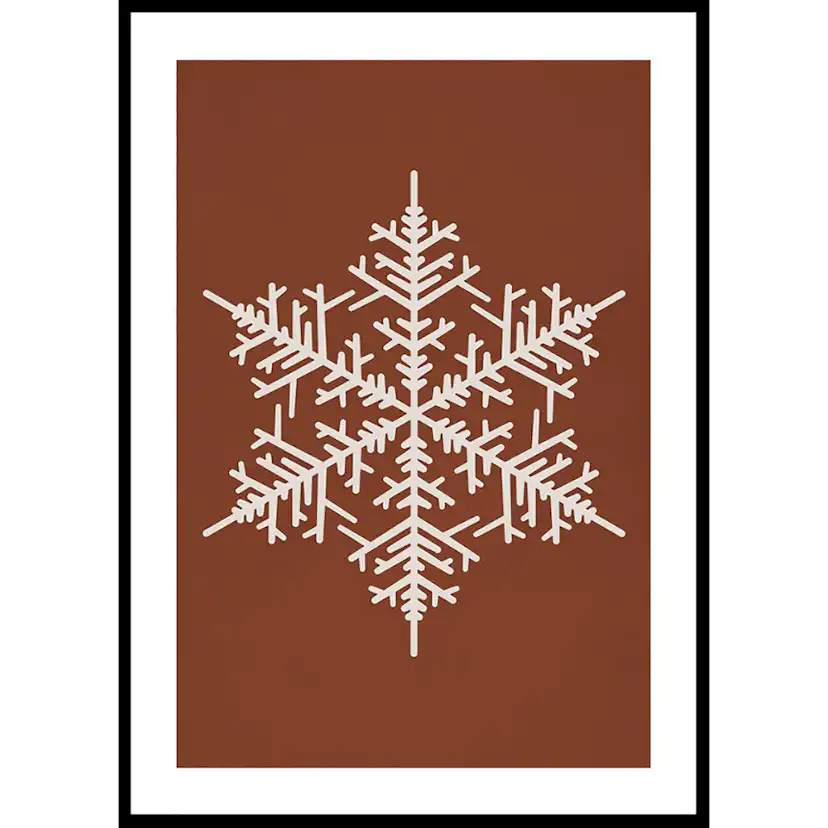 Poster Gallerix Snowflake WB