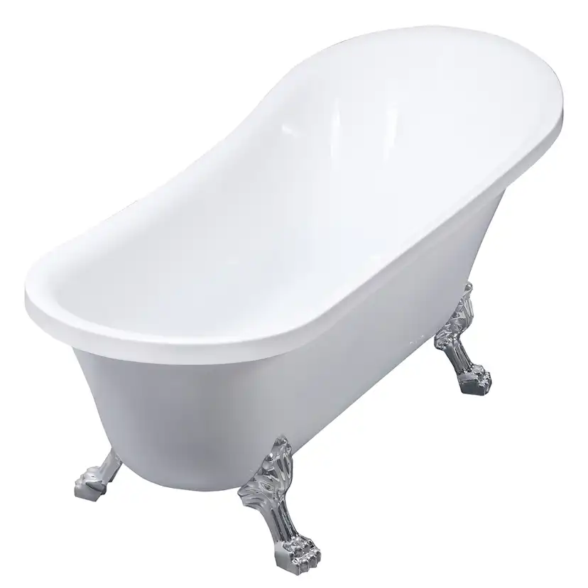 Lykke Badkar med tassar Nordic Deluxe 1700x750x730mm, vit Längd: 170cm
