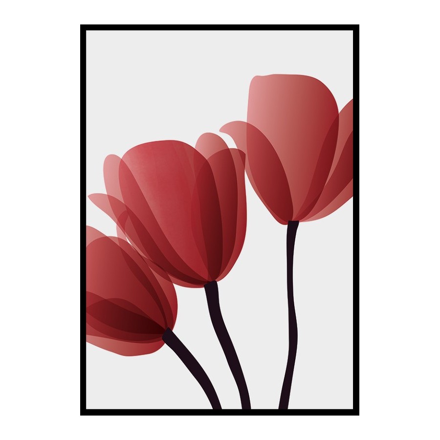 Poster Gallerix Red Tulips No2