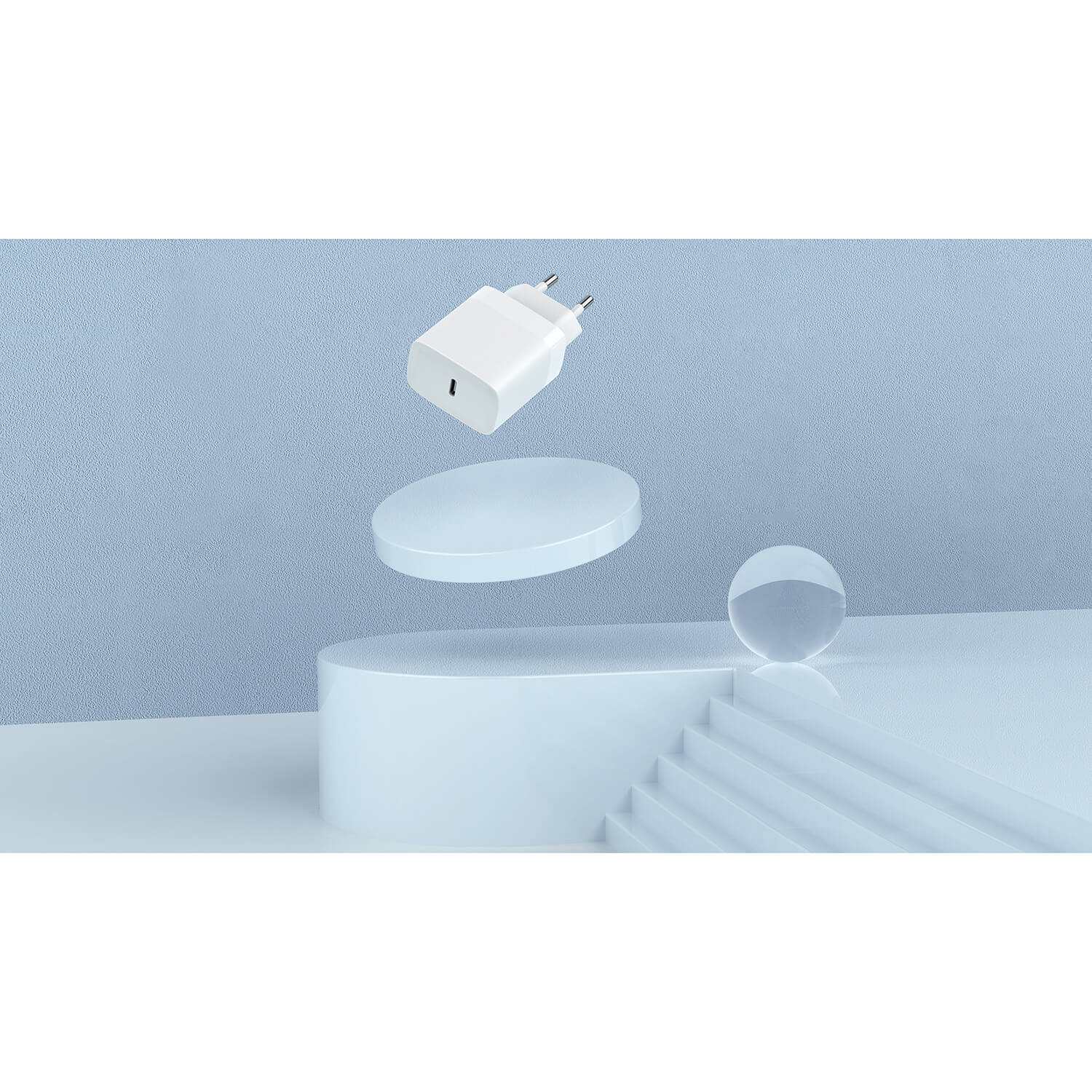 Laddare GEAR 220V 1xUSB-C PD 20W Kabel Lightning till USB-C MFI C94