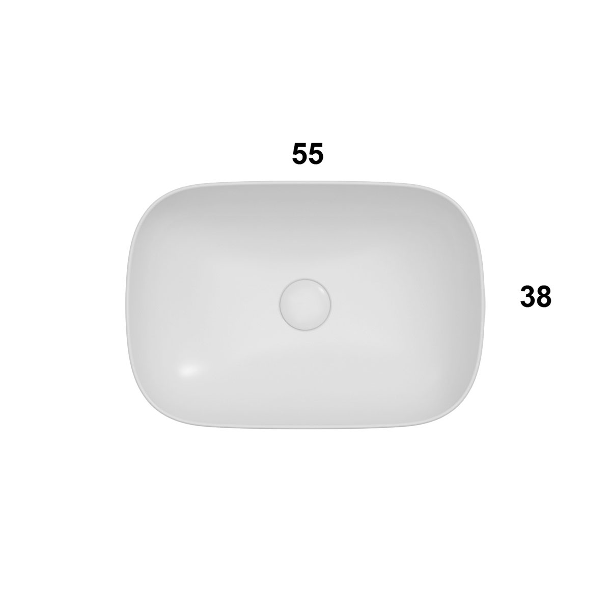 Tvättställ Globo T-Edge Rektangulärt