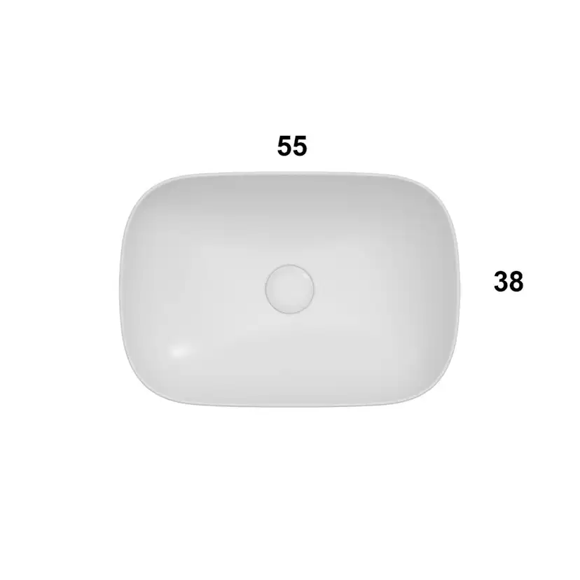 Tvättställ Globo T-Edge Rektangulärt