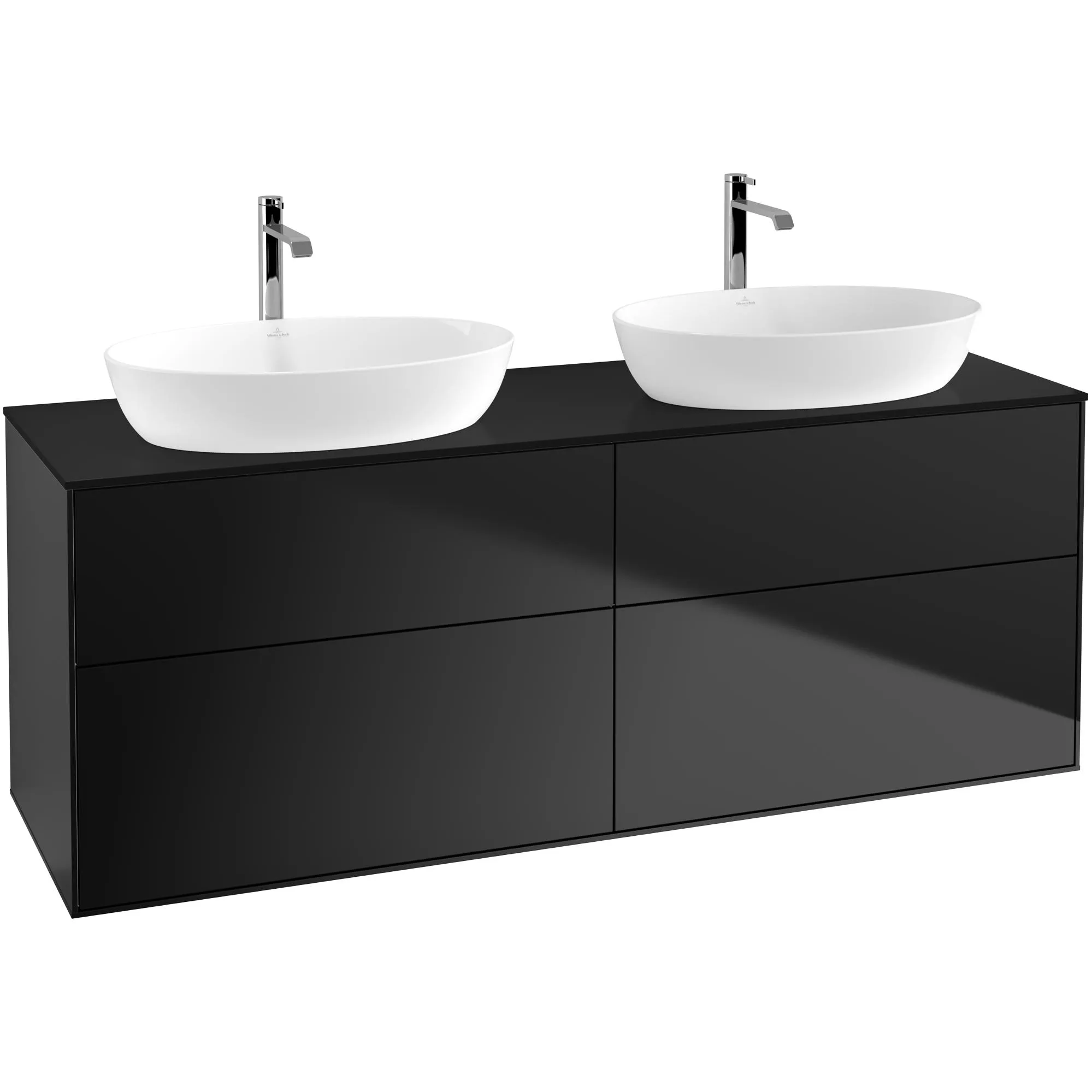 Tvättställsskåp Villeroy & Boch Finion med 4 Lådor och Bänkskiva för Två Fristående Tvättställ från Artis & Collaro