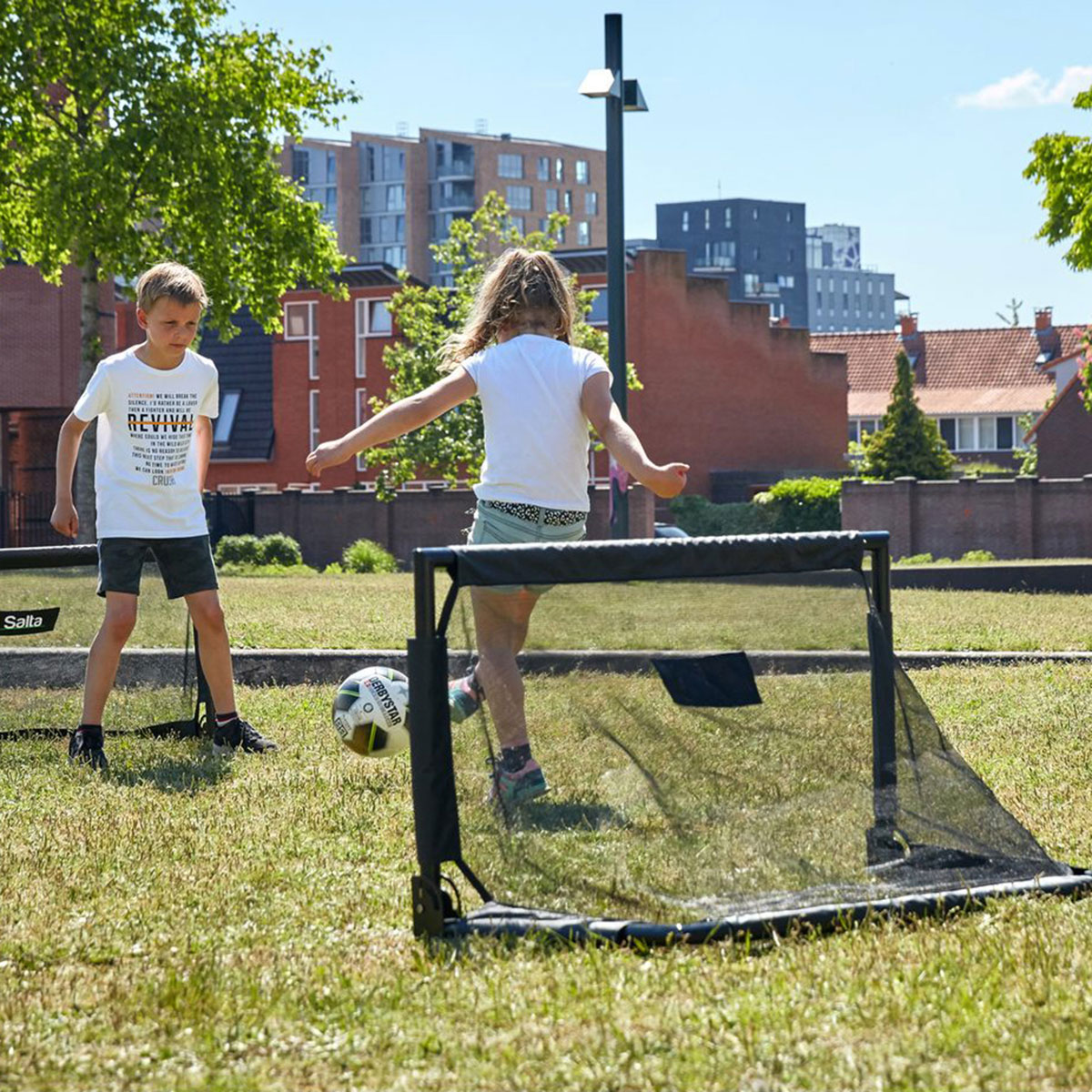 Fotbollsmål Salta Challenge 100x60x60 Cm 2-Pack