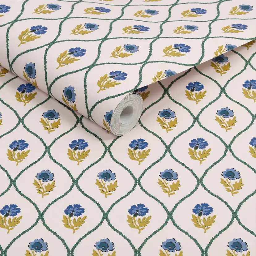 Tapet Joules Trellis Floral Guld 120876