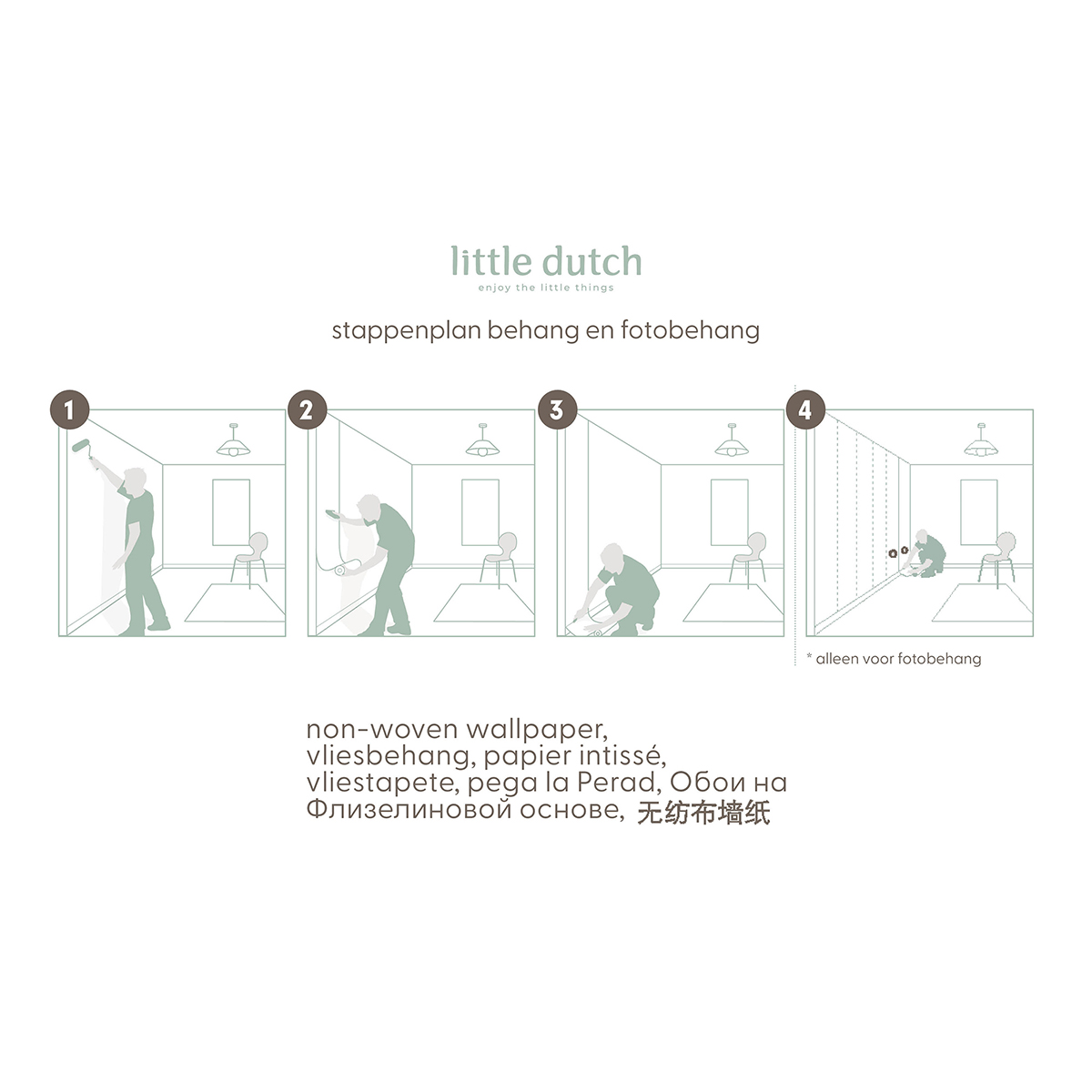 Tapet Little Dutch Fairy Flowers