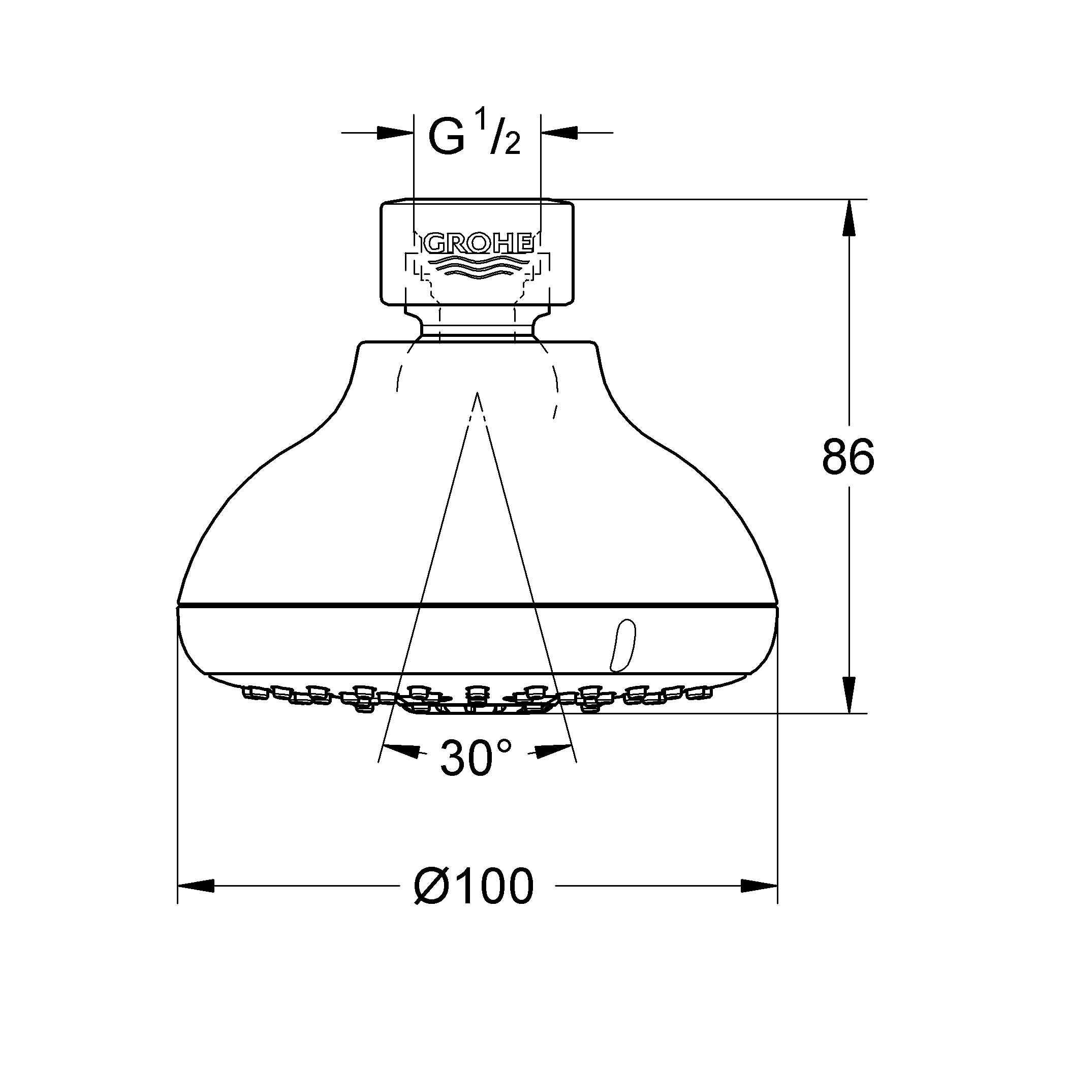 Taksil Grohe Tempesta 100 IV