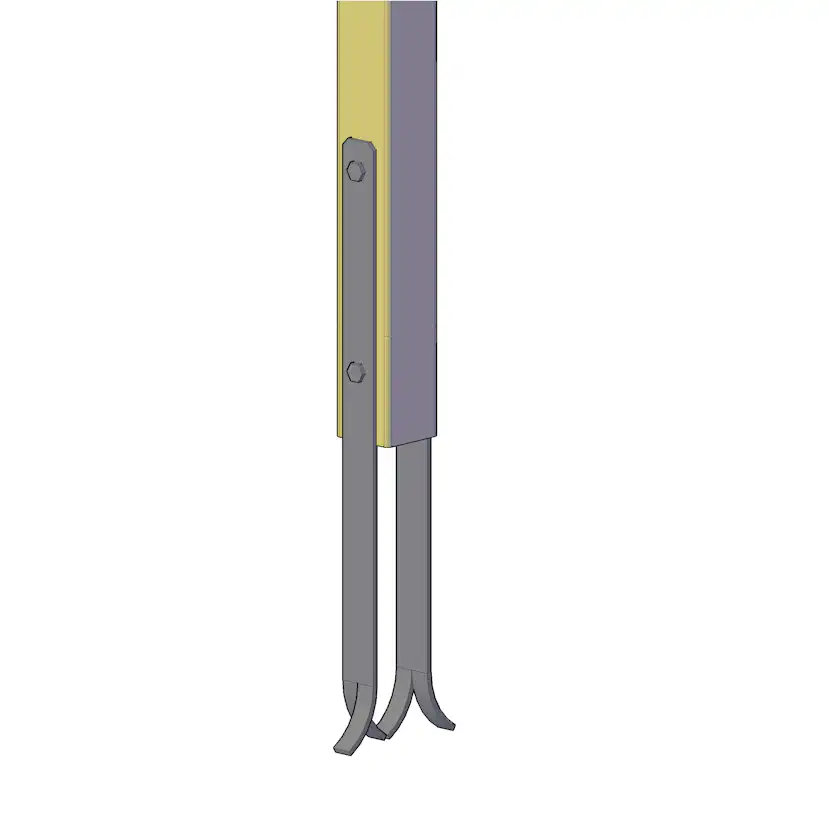 Stolpfot PLUS Universal Svart 2-pack