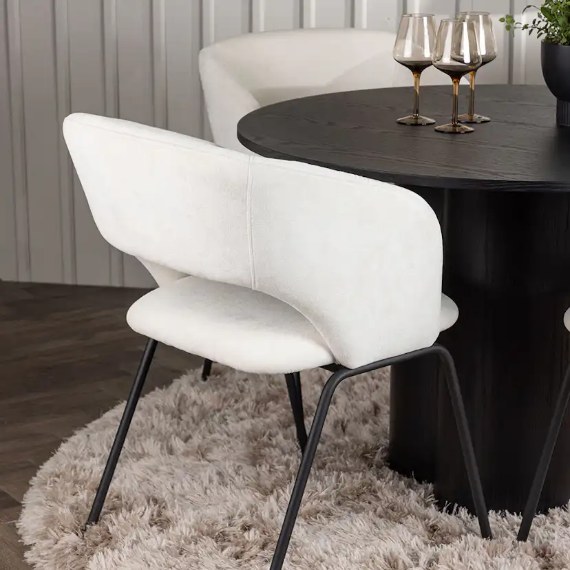 Matgrupp Venture Home Olivia Ø110 cm med 4 st Day stolar