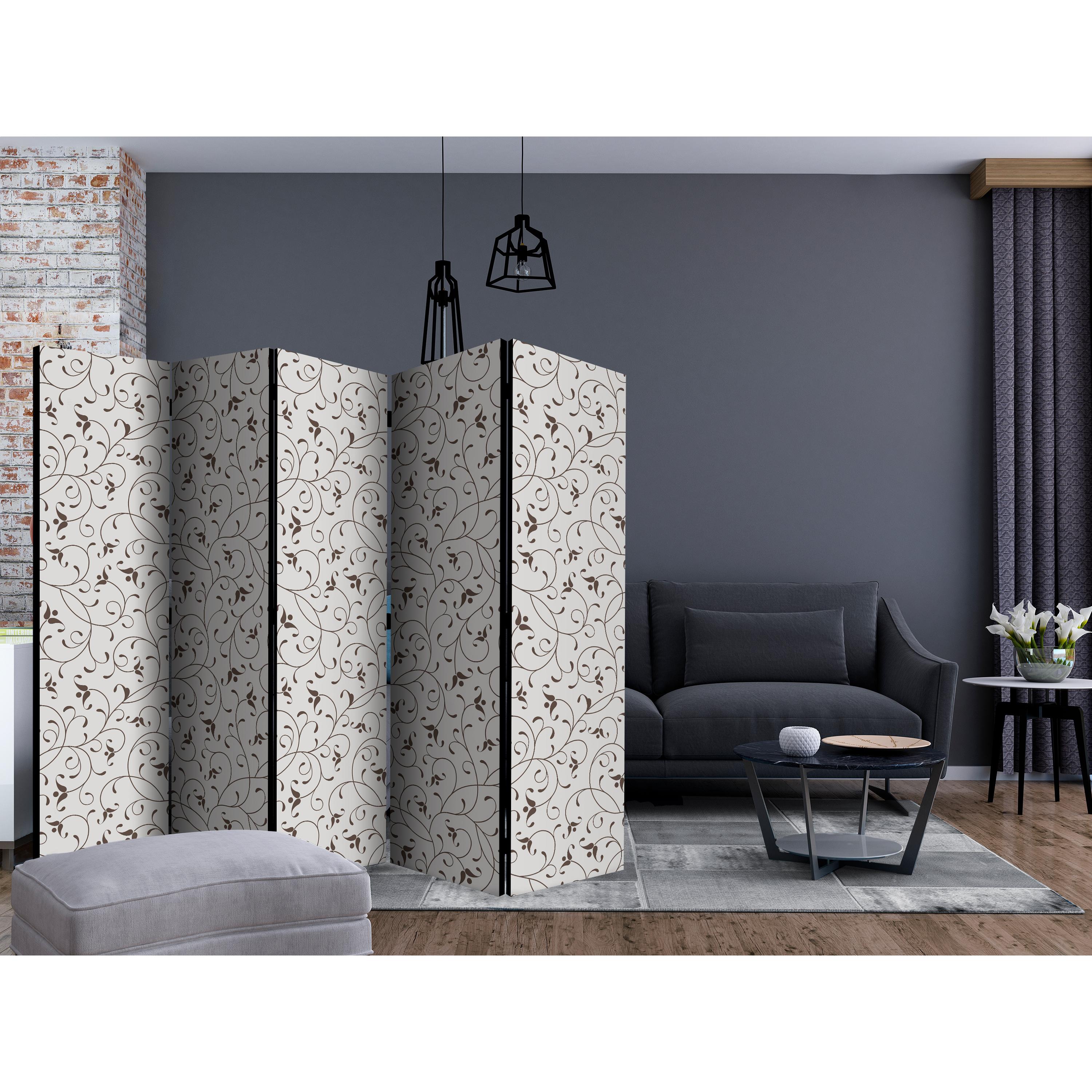 Rumsavdelare Skärmvägg Arkiio Black Twigs II 225x172 cm