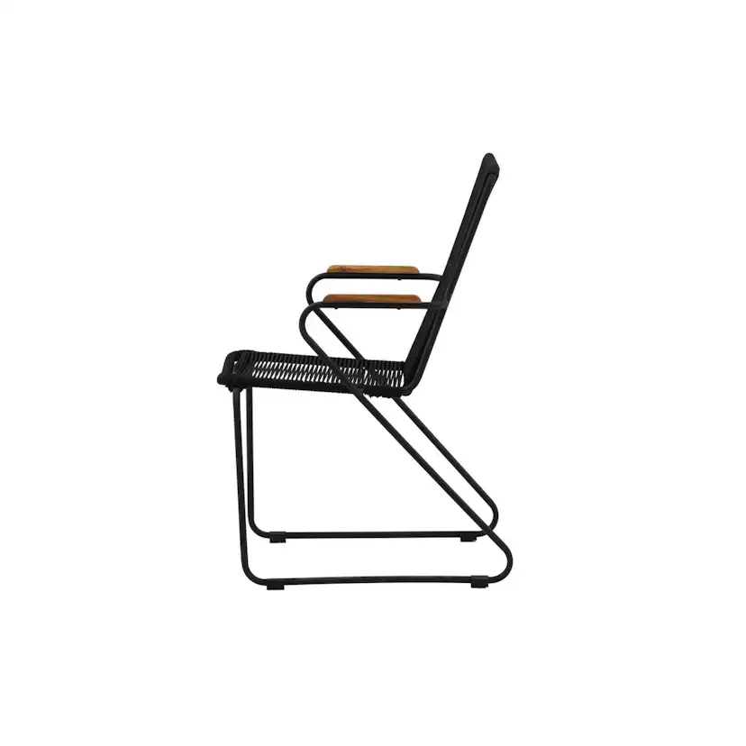 Bois Diningchair Aluminium - Black / Svart