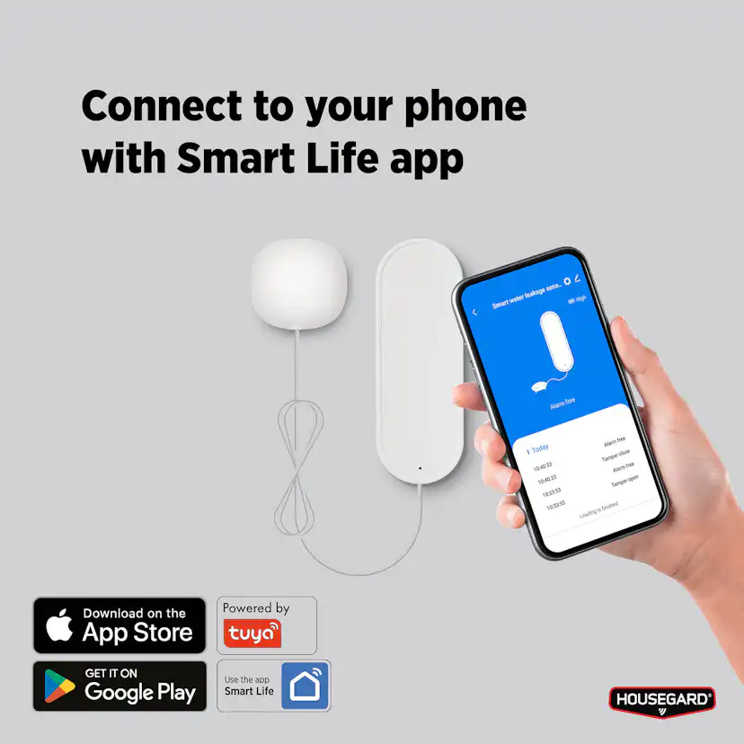 Smart Vattenläckagesensor Housegard Wi-Fi WA202
