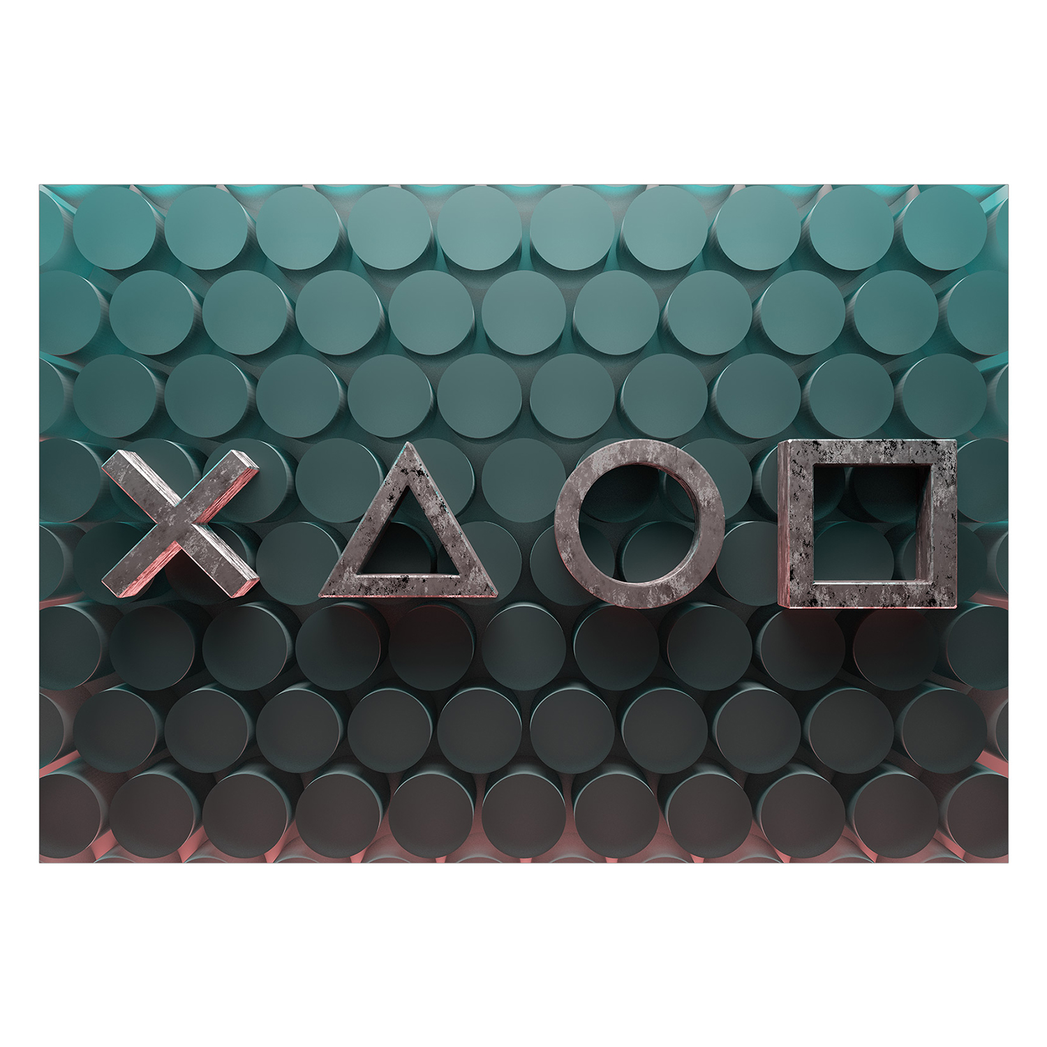 Fototapet Arkiio Symbols in Green