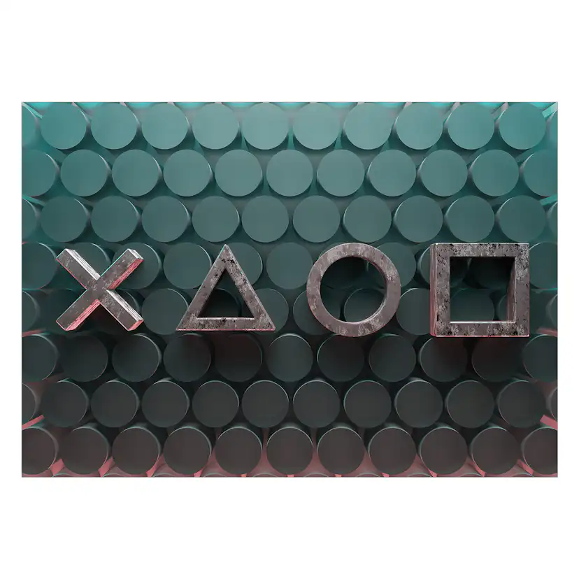 Fototapet Arkiio Symbols in Green