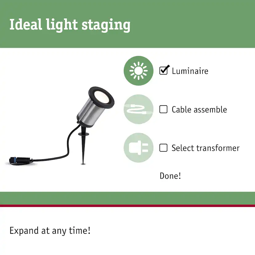 Spotlight Paulmann Classic Plug & Shine LED IP65 24V