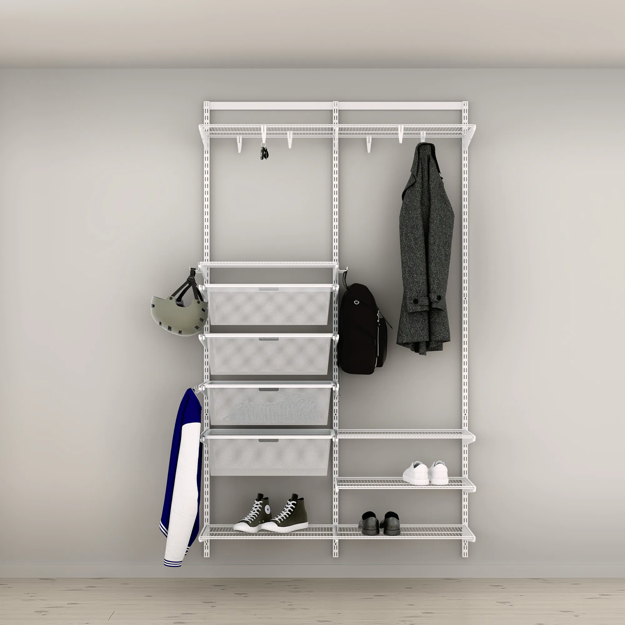 Hallösning Elfa Ready Solution Classic 7 Vit B: 1248 mm