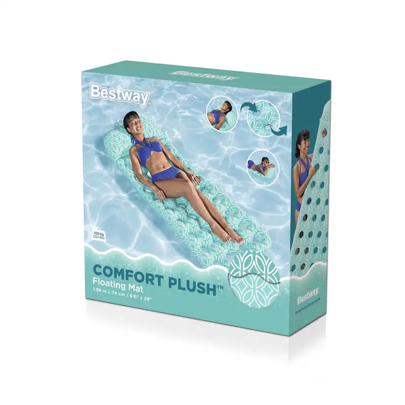 Luftmadrass Bestway Comfort Plush 198 x 74 cm