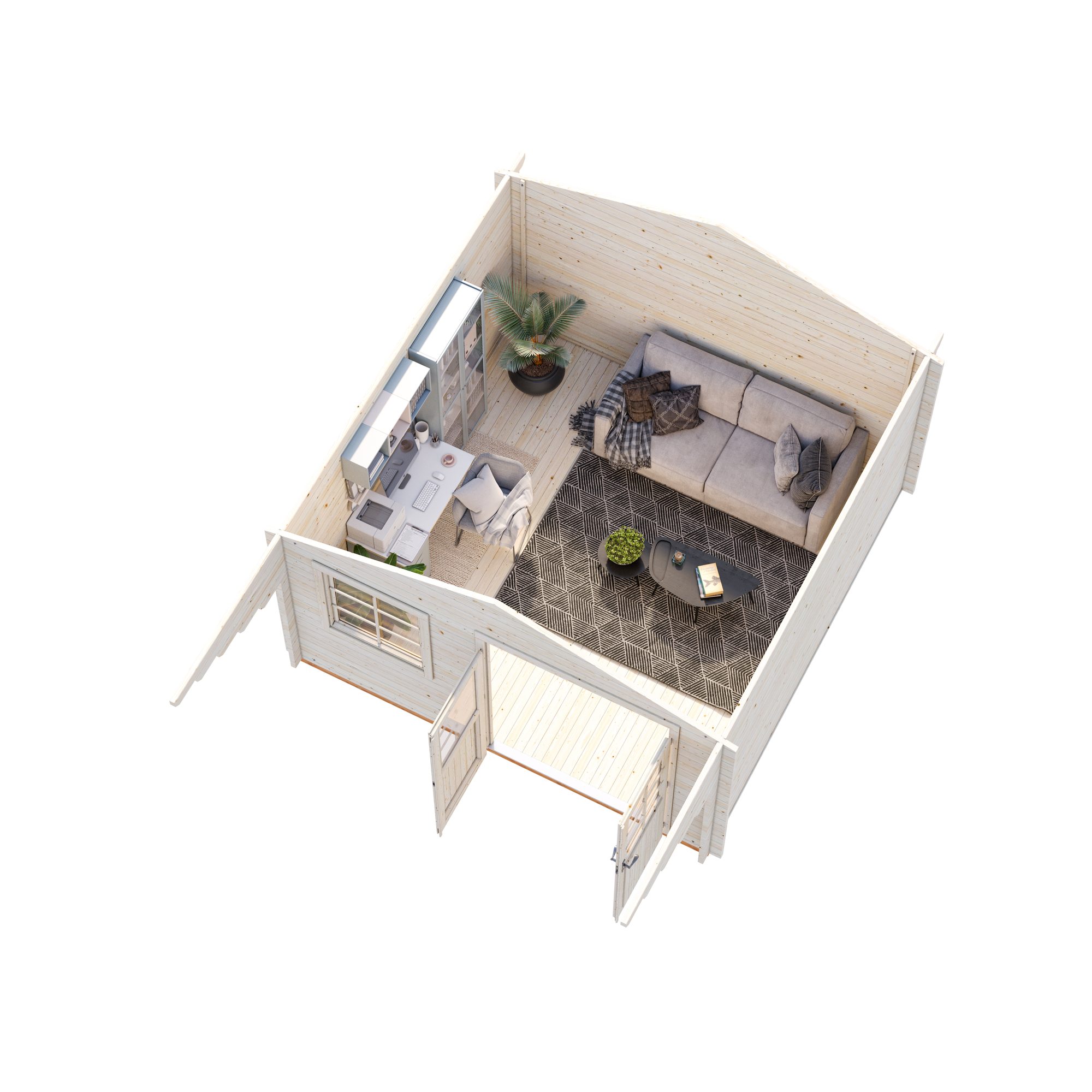 Sally 12,3 m2 Impregnerad transparent