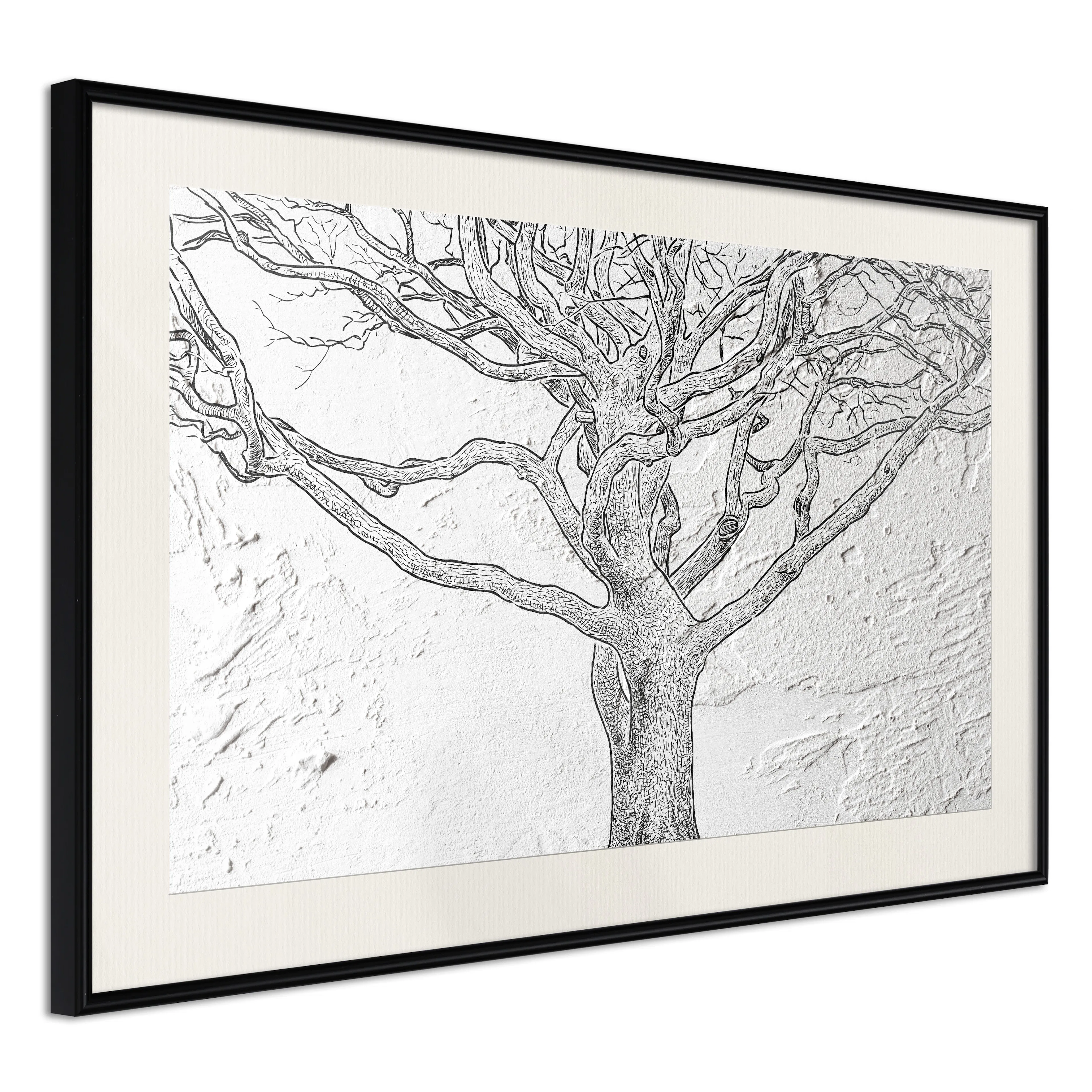 Affisch - Old Tree [Poster] 30x20 Svart ram, 30x20 cm