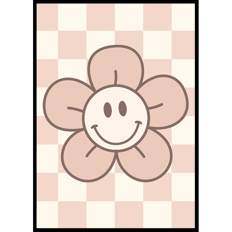 Poster Gallerix Pink Smiley Flower