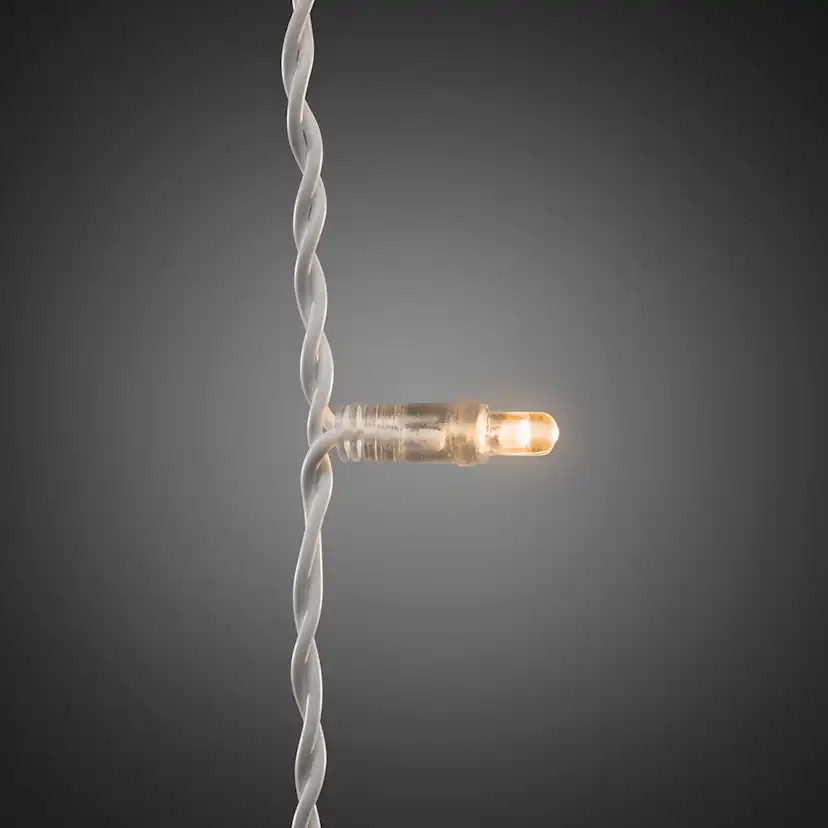 Tillägg istapp /4920/ 100 amber M-LED vit soft cable IP44 Amber/Vit