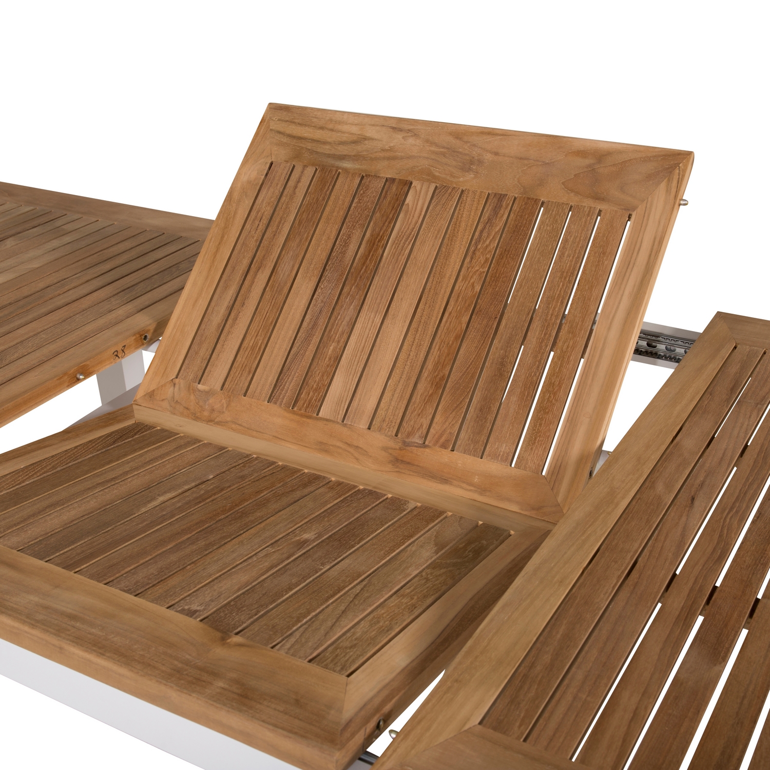 Panama - Table - 152/210*90 - Vit Alu/Teak Vit/Teak