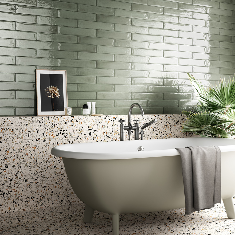 Klinker Konradssons Frammenti Verde Acqua 7,5x40 cm