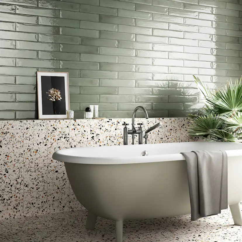 Klinker Konradssons Frammenti Verde Acqua 7,5x40 cm