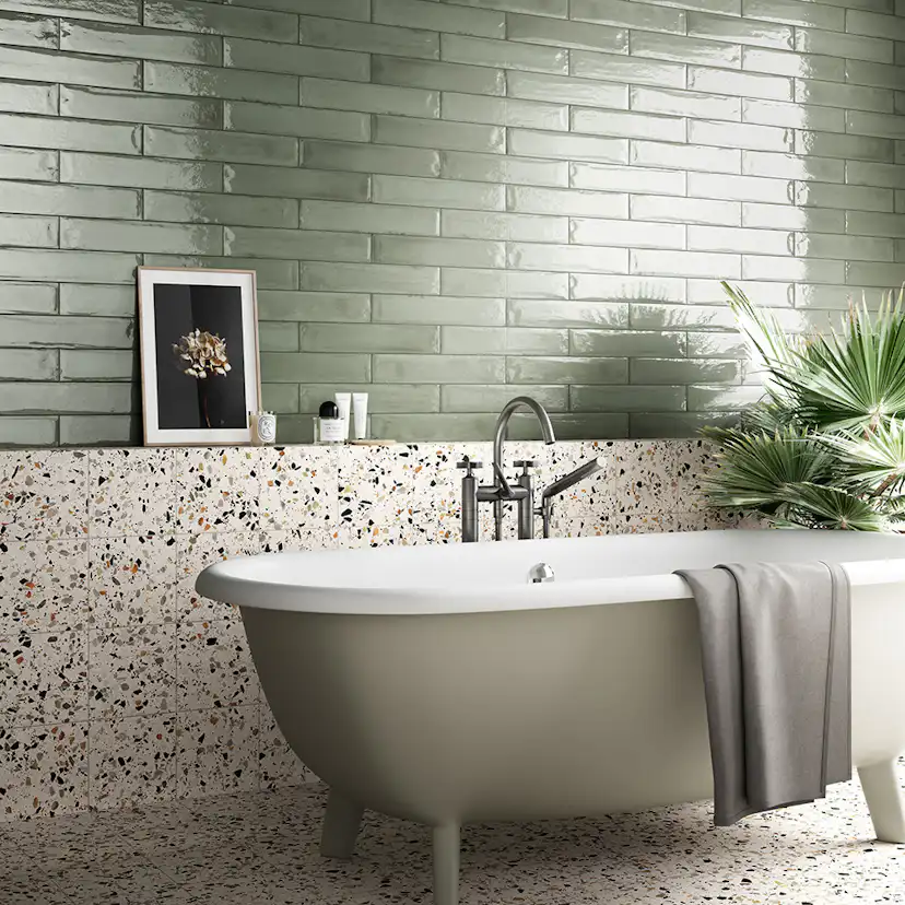 Klinker Konradssons Frammenti Verde Acqua 7,5x40 cm