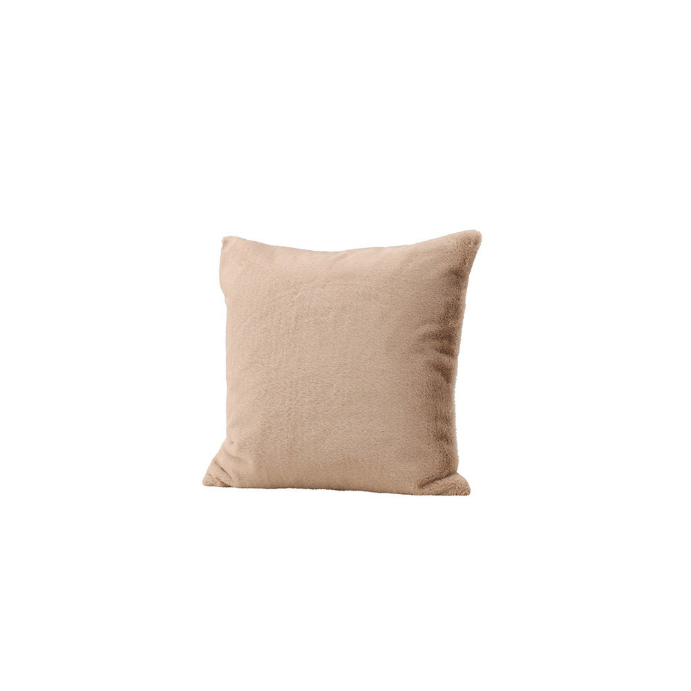 Thea Cushion Cover Rabbit fur/Poly Velvet - Beige Beige