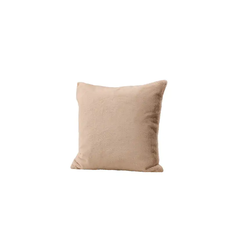Thea Cushion Cover Rabbit fur/Poly Velvet - Beige Beige