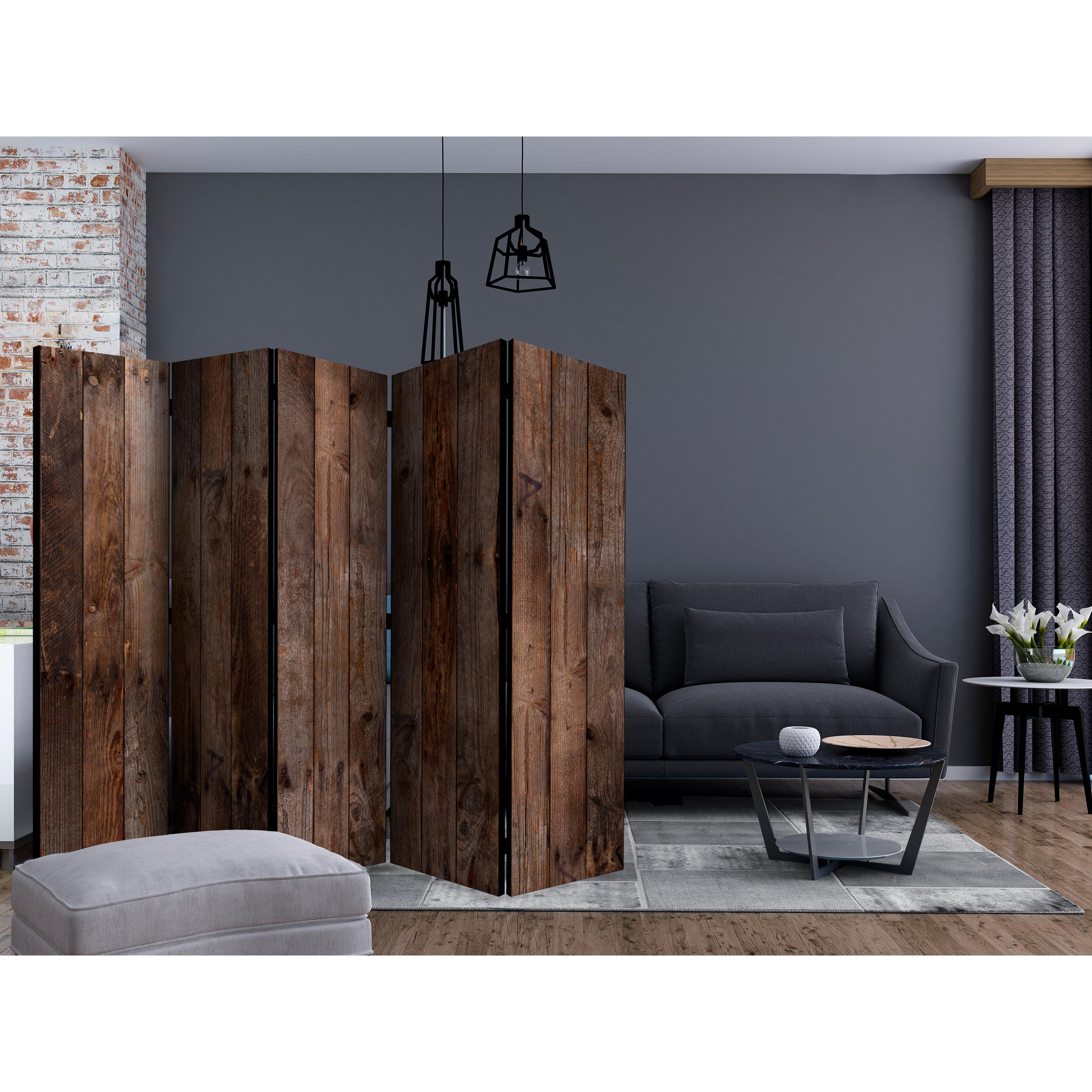 Rumsavdelare Skärmvägg Arkiio Wooden Hut II 225x172 cm