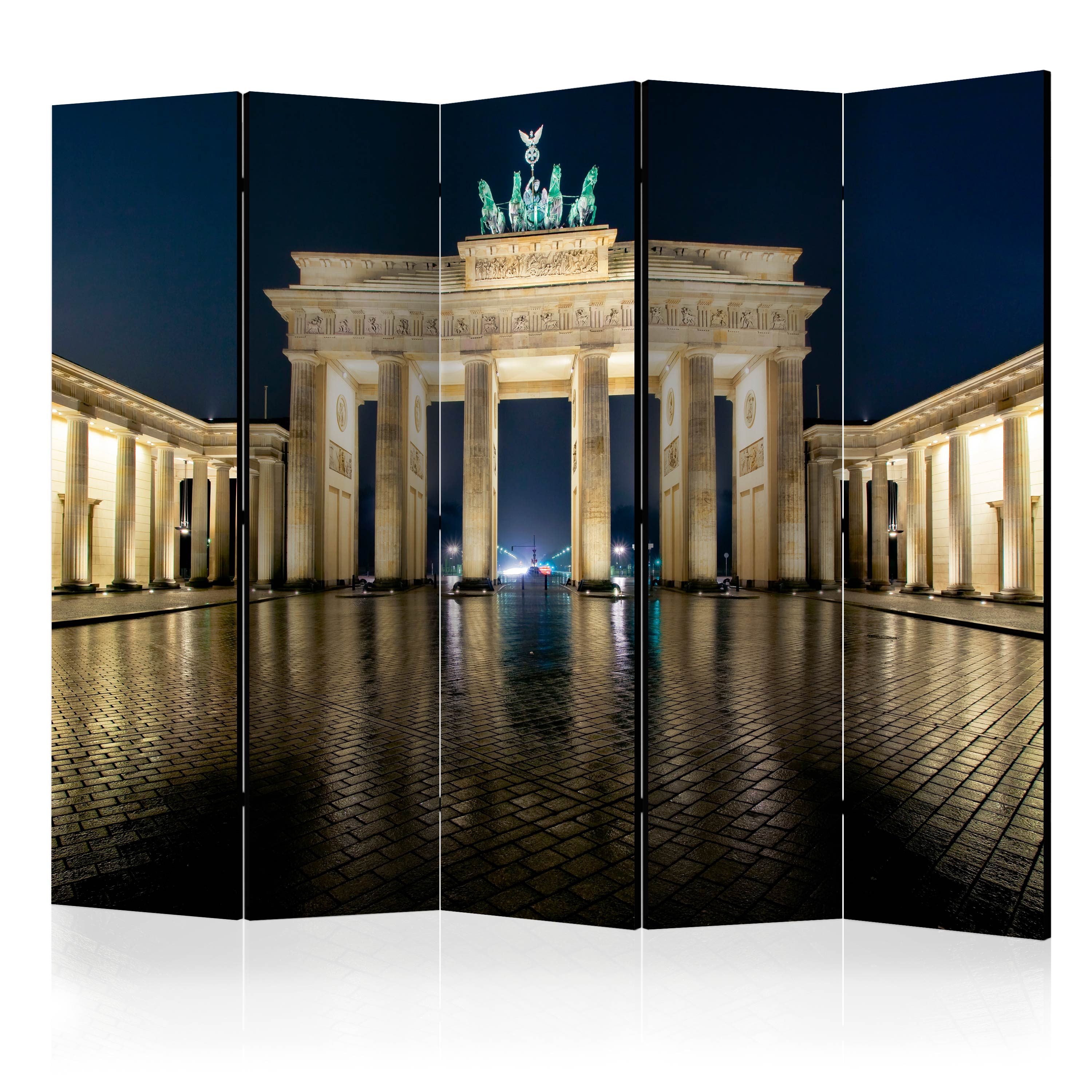 Rumsavdelare Skärmvägg Arkiio Berlin at Night II Brandenburger Tor 225x172 cm