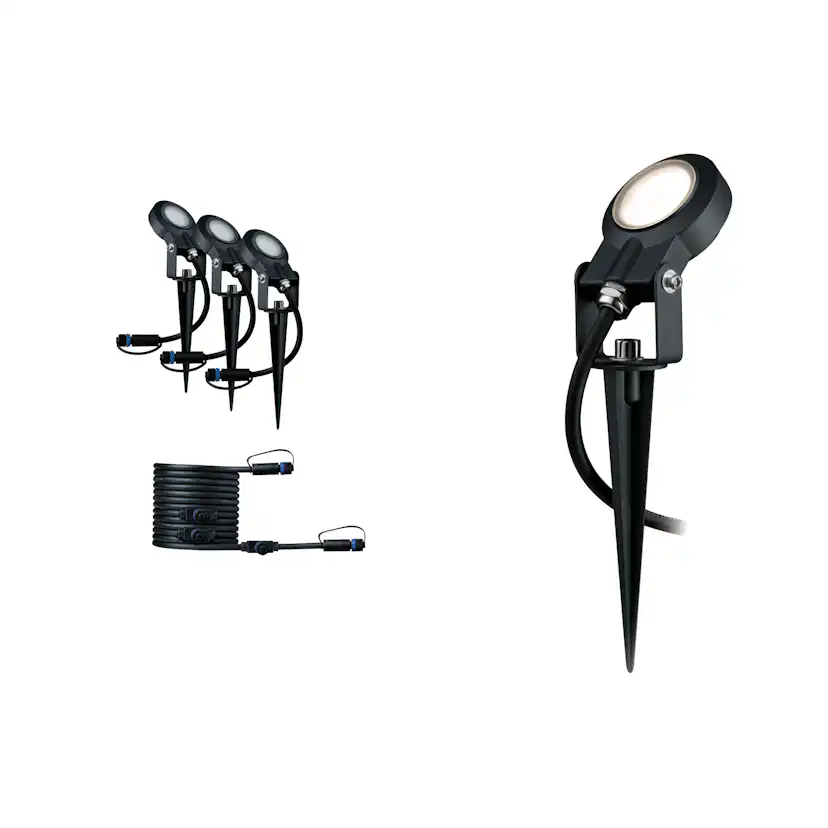 Spotlight Paulmann Sting Plug & Shine LED IP67 24V Förlängningsset 3-pack med Kabel