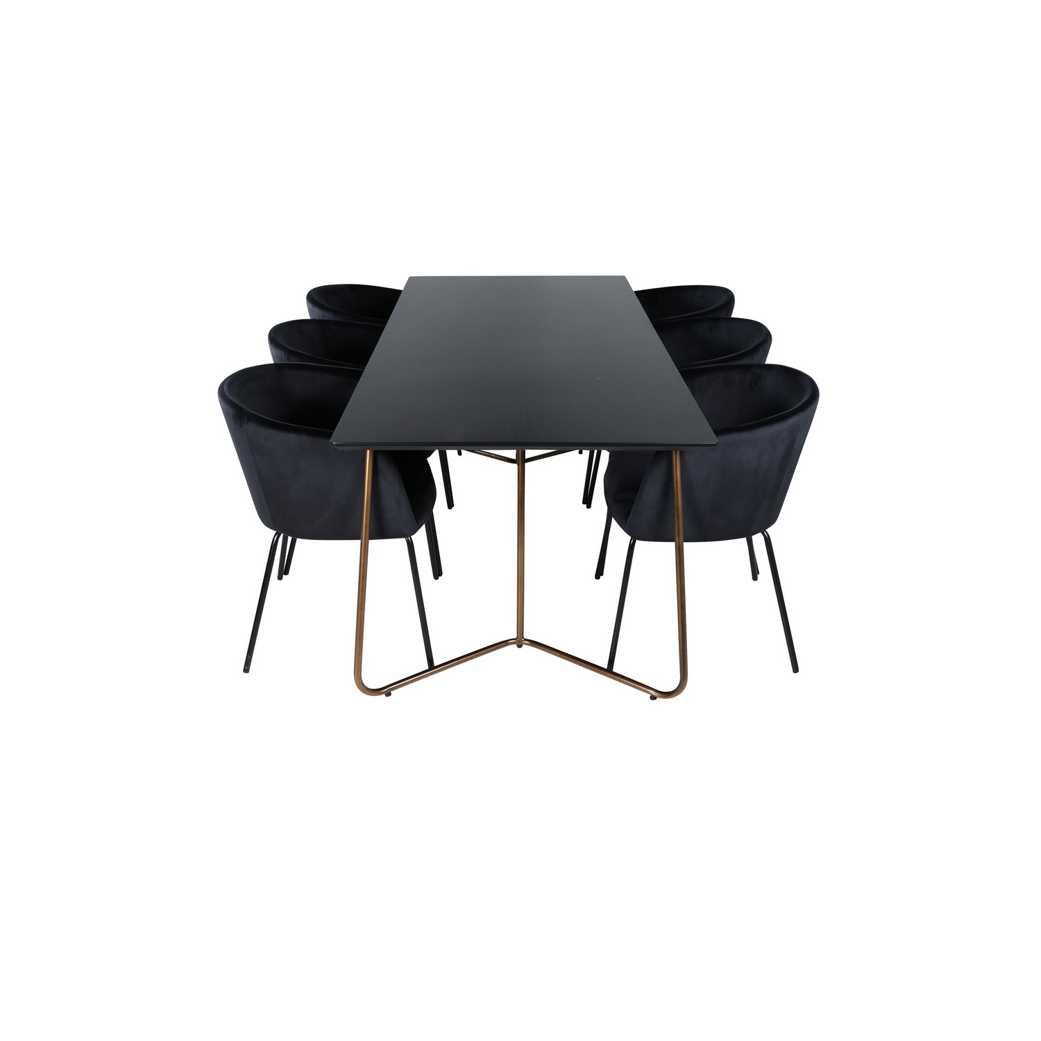 Matgrupp Venture Home Annika med 6 Bergen Stolar