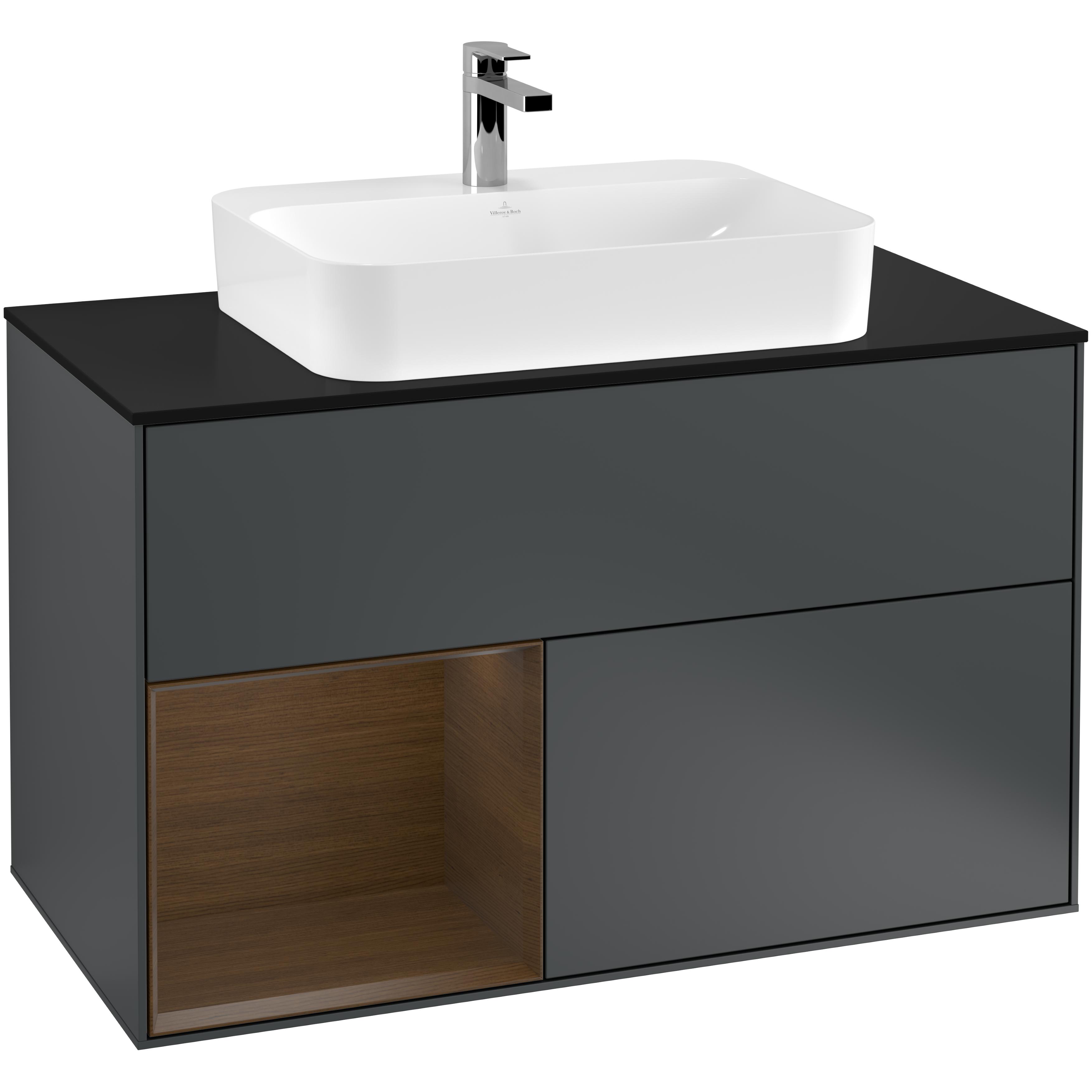 Tvättställsskåp Villeroy & Boch Finion med 2 Lådor Hylla och Bänkskiva för Ytmonterat Tvättställ