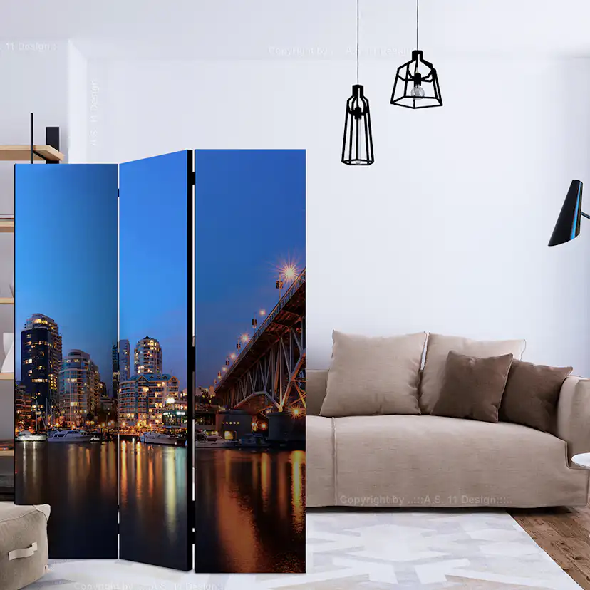 Rumsavdelare Skärmvägg Arkiio City Lights 135x172 cm