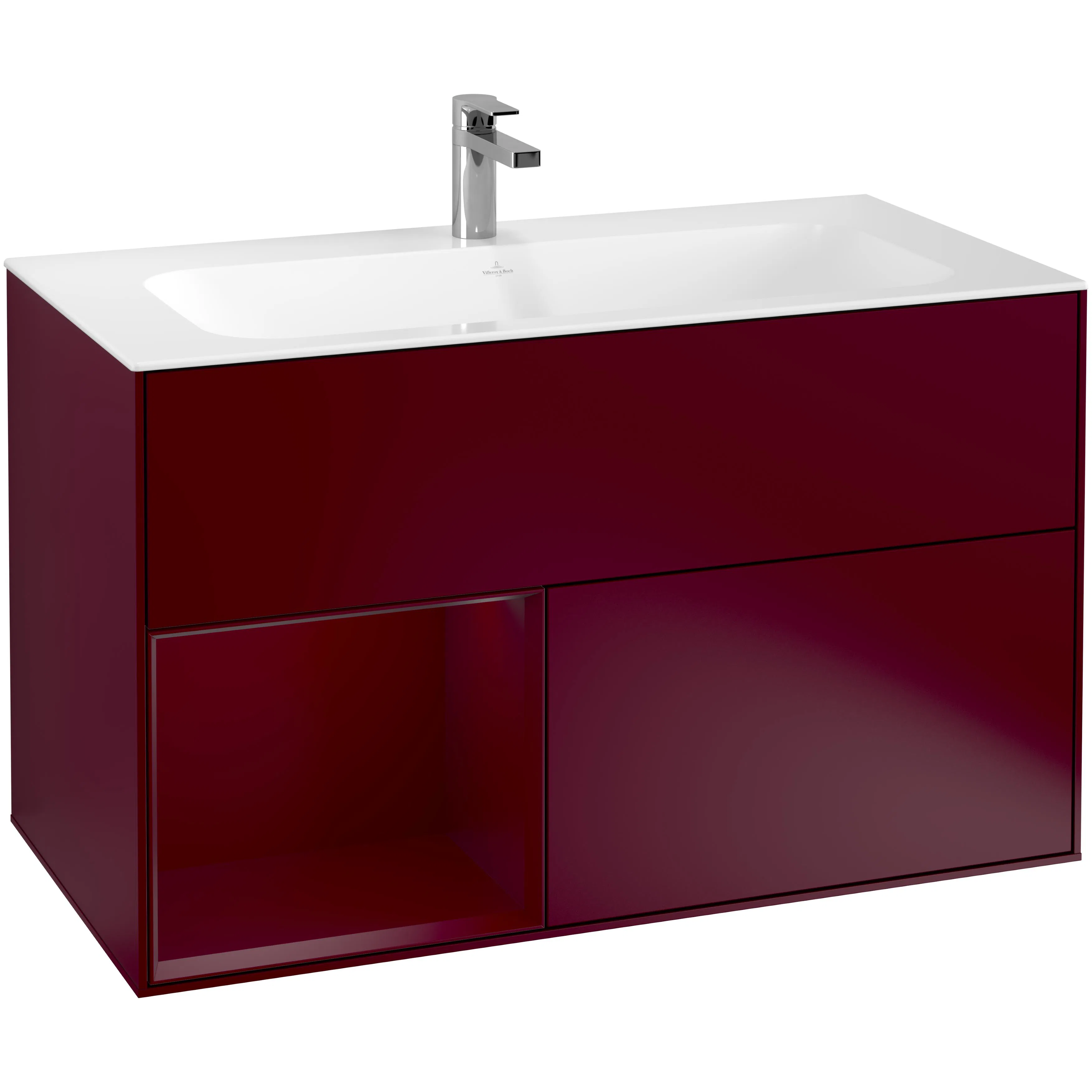 Tvättställsskåp Villeroy & Boch Finion med 2 Lådor och Hylla för Inbyggt Tvättställ