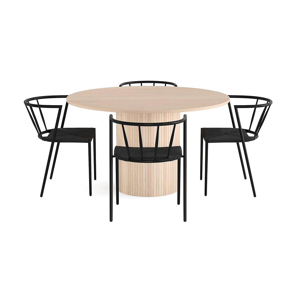 Matgrupp In Living Kopparbo Ø130 cm med 4 st Winston stolar