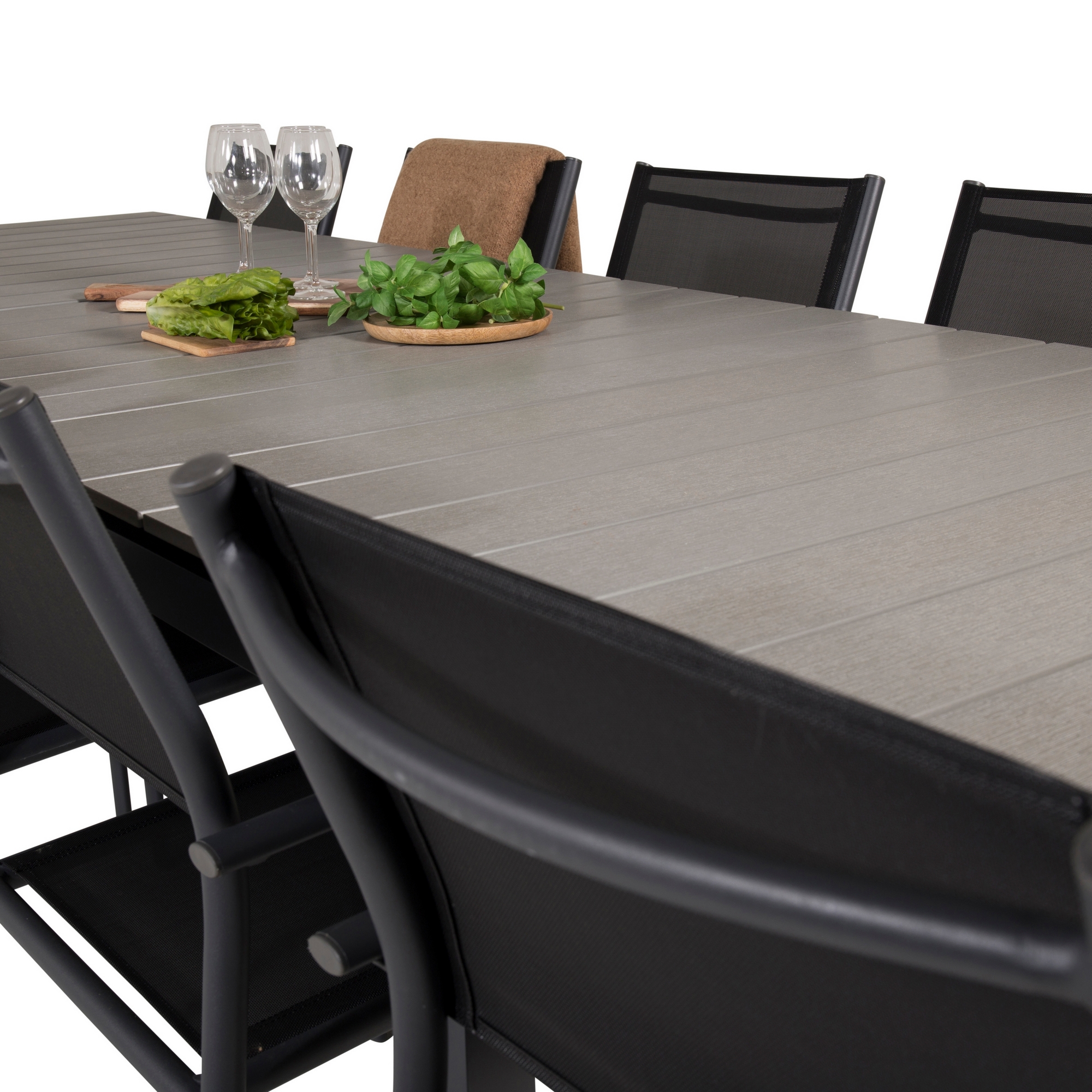 Matgrupp Venture Home Lova 224/324 med 10 Siri Karmstolar