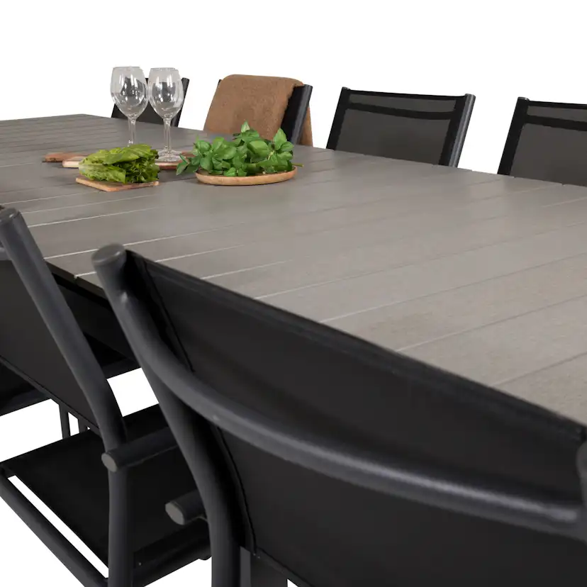 Matgrupp Venture Home Lova 224/324 med 10 Siri Karmstolar