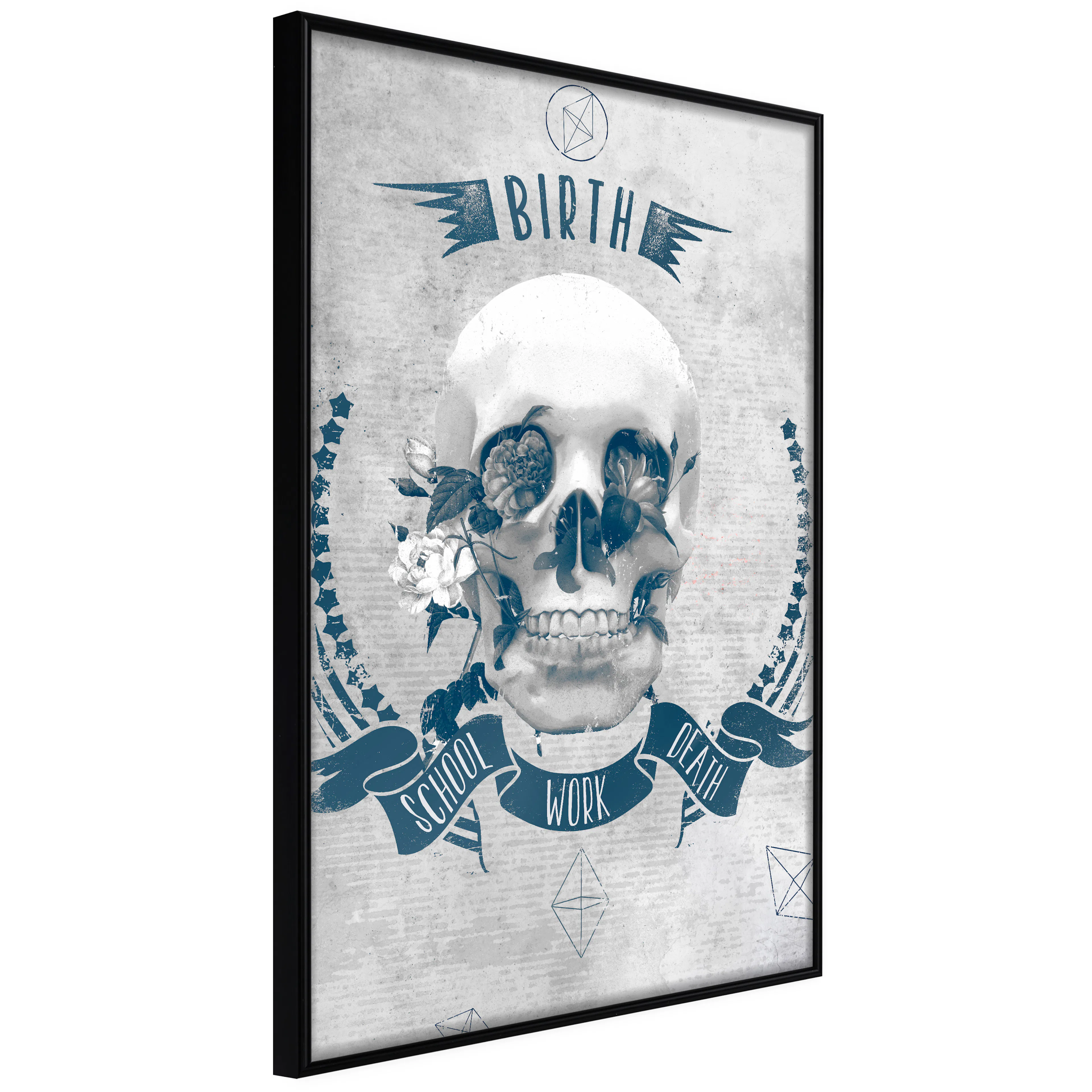 Affisch - Life Is Brutal [Poster] 30x45 Svart ram, 30x45 cm