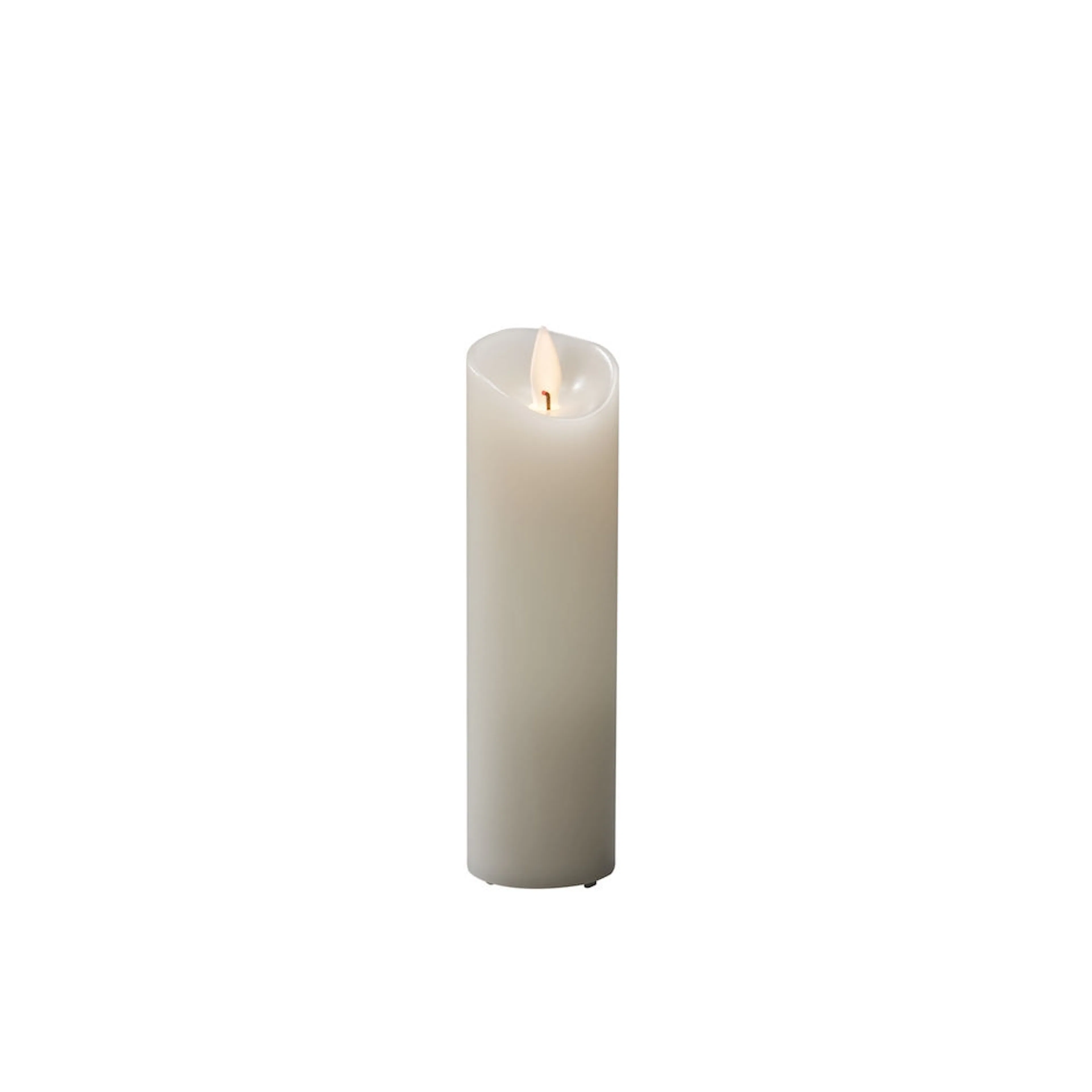 Vaxljus 5x17,8 cm LED vitt HxB: 127x50 mm
