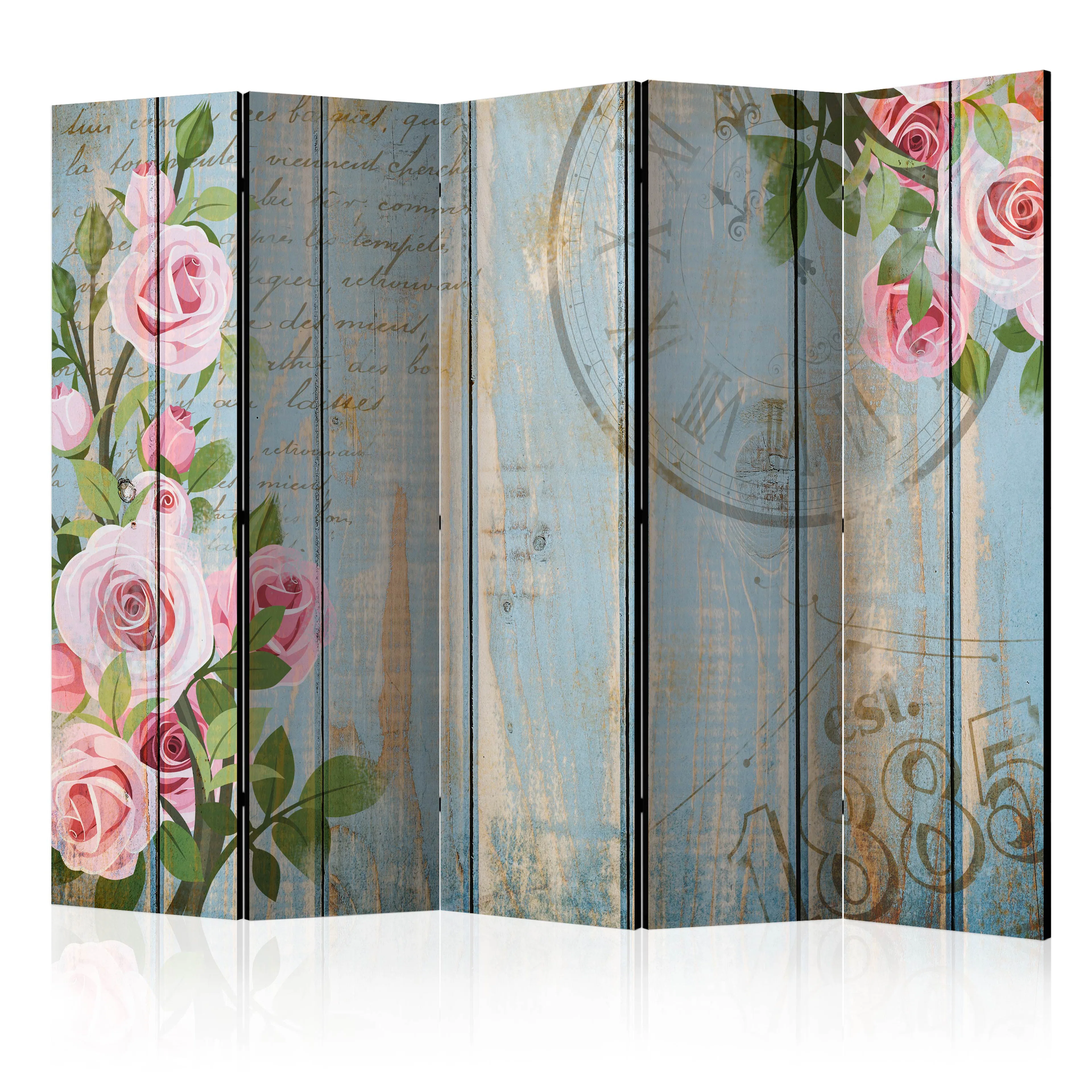 Rumsavdelare Skärmvägg Arkiio Vintage Garden II Rosor 225x172 cm