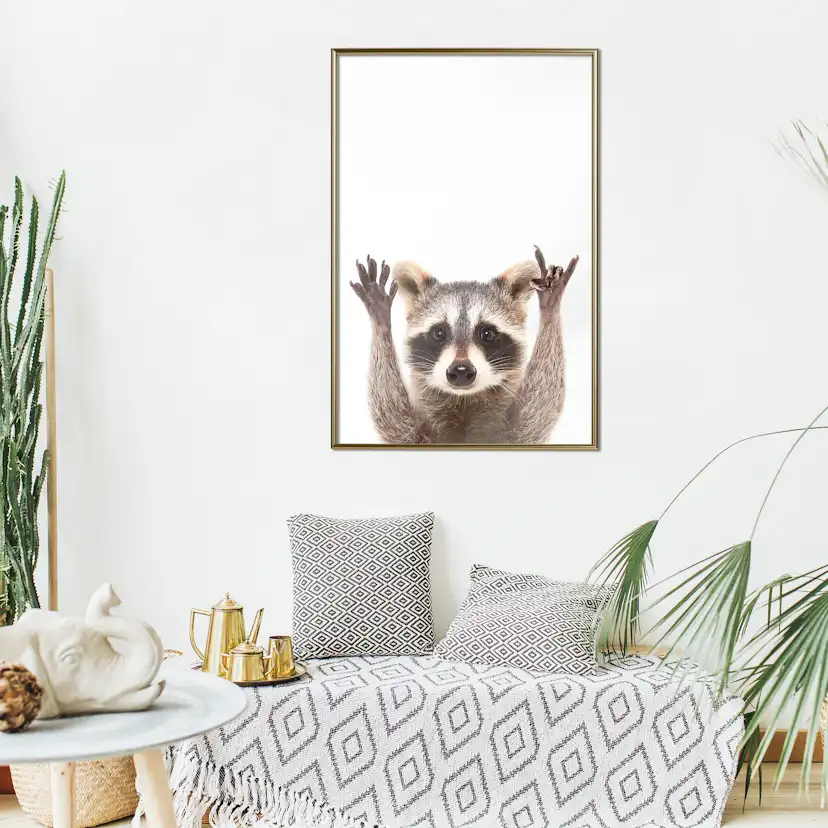 Poster Artgeist Affisch Raccoon