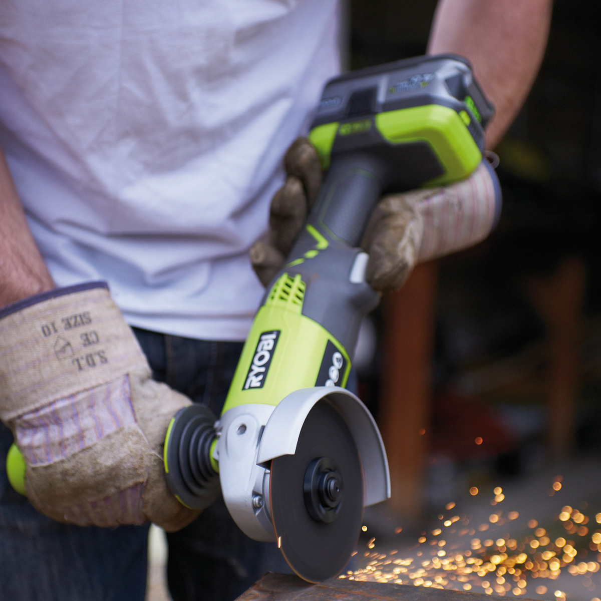 Vinkelslip RYOBI ONE+ RA18AG-0 18V 7500rpm 115mm utan batteri & laddare