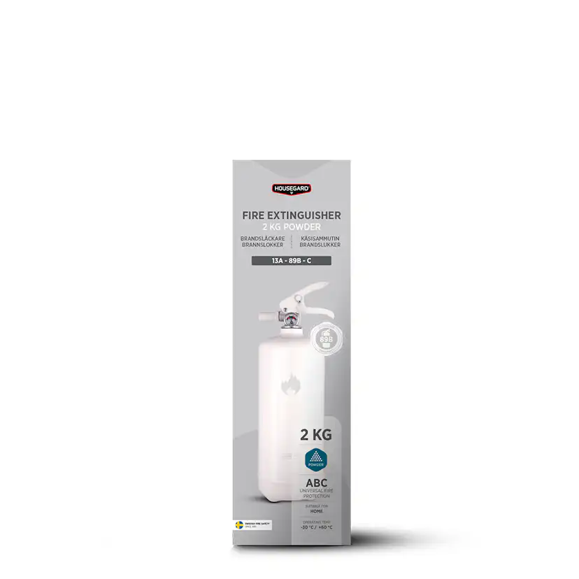 Brandsläckare Housegard 2 kg Pulversläckare