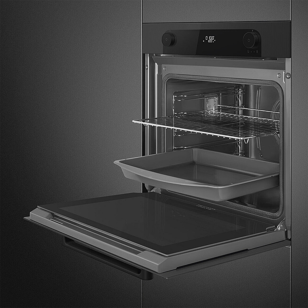 Kombiugn Smeg SOP6201S2B med Ångfunktion Svart 60 cm