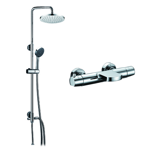 Takdusch Noro Fix med Badkarsblandare Frost Krom 150 cc