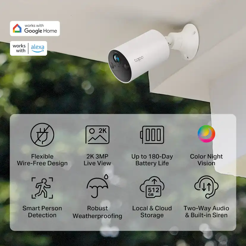 Övervakningskamera Tapo Tapo C410 Smart Wire-Free Indoor/Outdoor